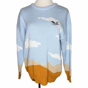 Love Joy Cloud Jumper Crewneck Sweater Size Medium Oversized Unisex Cotton